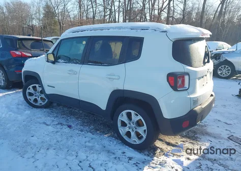 2016 Jeep Renegade Limited z USA, uszkodzony, nr VIN ZACCJBDT0GPC85894